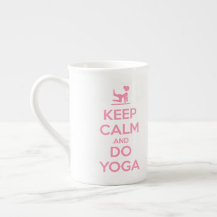 Keep Calm and Do Yoga Bone China Mug