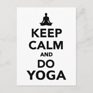 Keep calm and do Yoga Postcard