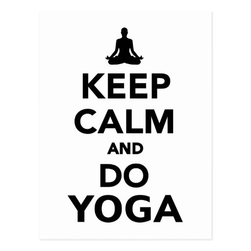Keep calm and do Yoga Postcard | Zazzle