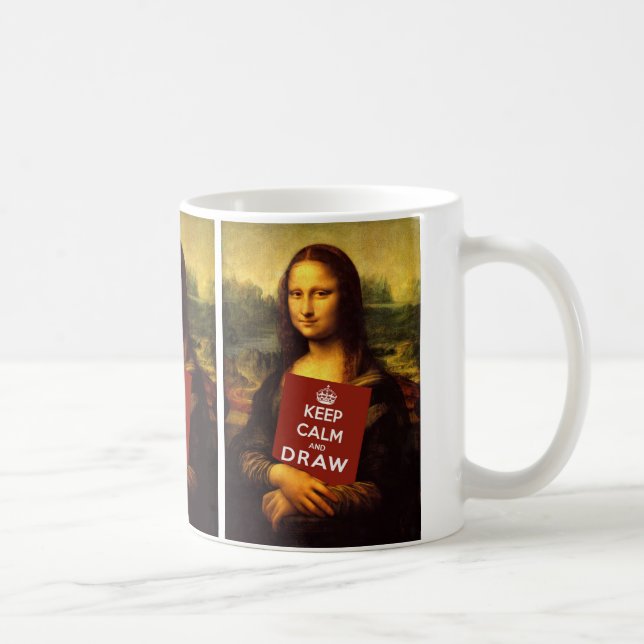 Keep Calm And Draw Coffee Mug (Right)