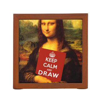 Keep Calm And Draw Desk Organizer