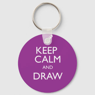 KEEP CALM AND DRAW KEYCHAIN