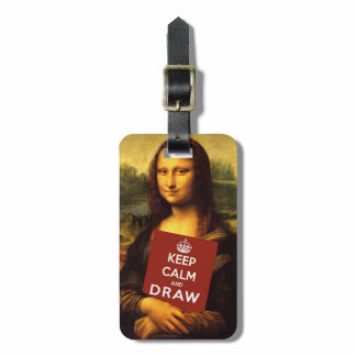 Keep Calm And Draw Luggage Tag