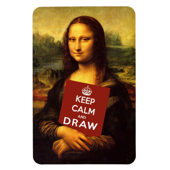 Keep Calm And Draw Magnet (Vertical)