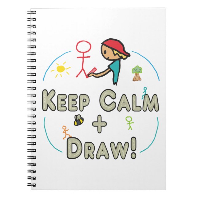 Keep Calm and Draw Notebook (Front)