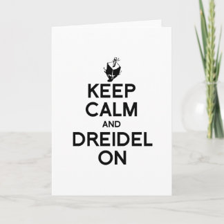KEEP CALM AND DREIDEL ON -.png Holiday Card