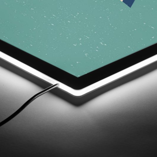 Keep Calm And Drink A Cold Beer Just Enjoy It LED Sign (Corner)