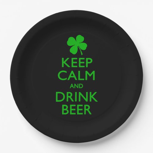 Keep Calm And Drink Beer Paper Plates