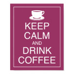 Keep Calm and Drink Coffee Art Poster Print Keep Calm and Drink Coffee Art Poster Print
