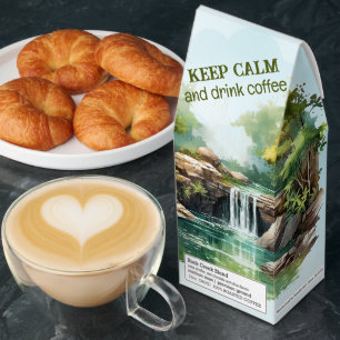 KEEP CALM and drink coffee Tropical Waterfall Flow