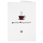 Keep Calm and Drink Decaf Coffee Gift Ideas Fun Cards (Back)