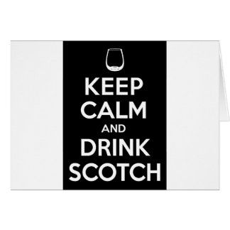 Keep Calm and Drink Scotch Cards
