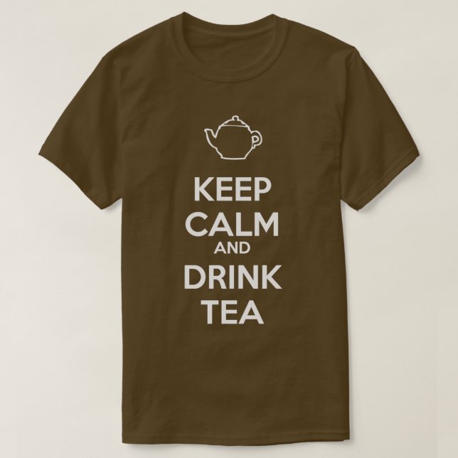 Keep Calm and Drink Tea 22 T-Shirt (Design Front)