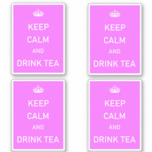 Keep Calm and Drink Tea Meme Sticker