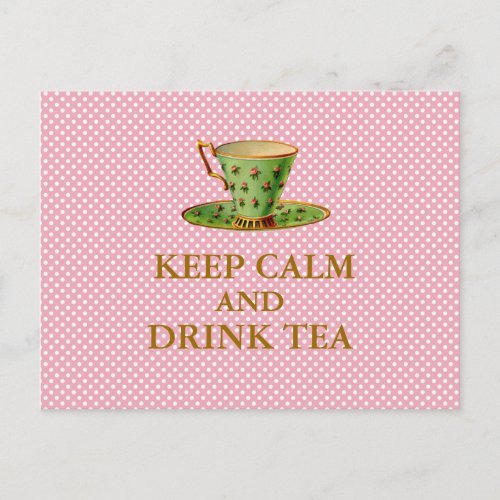 Keep Calm and Drink Tea Postcards