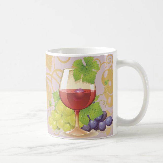 Keep Calm and Drink Wine Gift Unique Art Design Coffee Mug (Right)