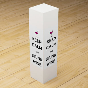 Keep Calm and Drink Wine Wine Gift Box