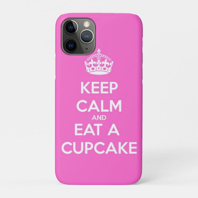Keep Calm and Eat a Cupcake Case-Mate iPhone Case (Back)