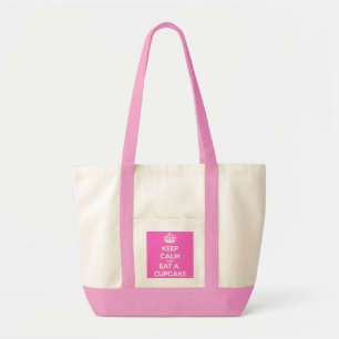Keep Calm and Eat a Cupcake Tote Bag