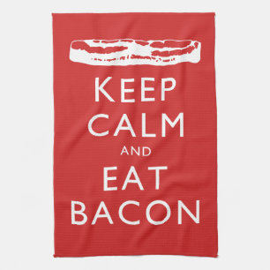 Keep Calm and Eat Bacon Towel