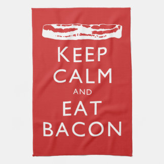 Keep Calm and Eat Bacon Towel