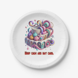 Keep Calm and Eat Cake Paper Plates