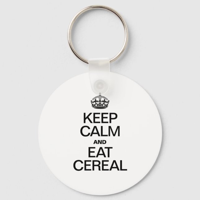 KEEP CALM AND EAT CEREAL KEYCHAIN (Front)