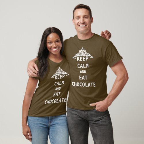 KEEP CALM AND EAT CHOCOLATE T_Shirt