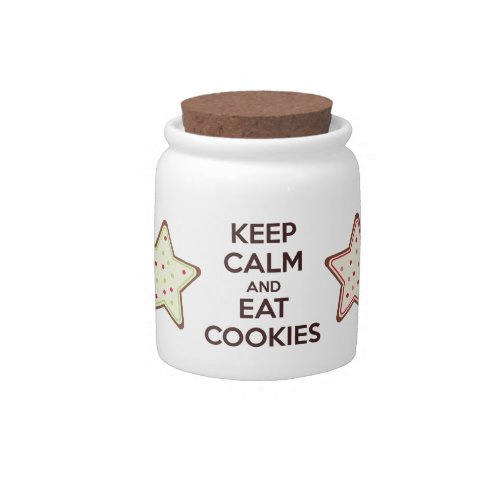 Keep Calm and Eat Cookies Mini Cookie Jar