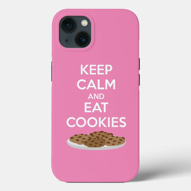 Keep Calm and Eat Cookies Phone Case (Back)