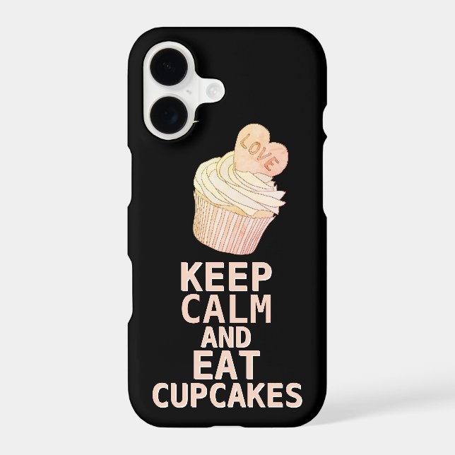 KEEP CALM AND Eat Cupcakes Case-Mate iPhone Case (Back)