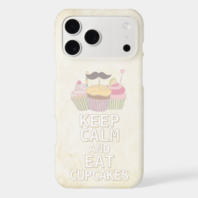 KEEP CALM AND Eat Cupcakes Case-Mate iPhone Case (Back)