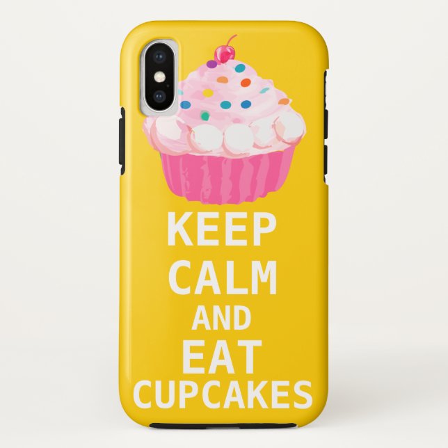 KEEP CALM AND Eat Cupcakes Case-Mate iPhone Case (Back)
