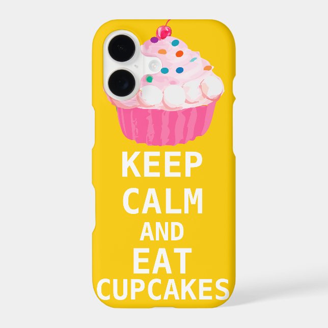 KEEP CALM AND Eat Cupcakes Case-Mate iPhone Case (Back)