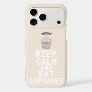 KEEP CALM AND Eat Cupcakes-change aqua any color iPhone 17 Pro Max Case