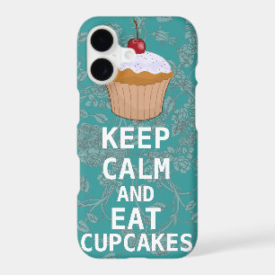 KEEP CALM AND Eat Cupcakes-change plum any color iPhone 17 Case