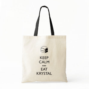 Keep Calm and Eat Krystal Tote Bag