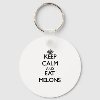Keep calm and eat Melons Keychain