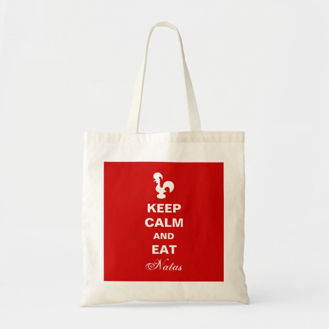 Keep Calm and Eat natas bag (Front)