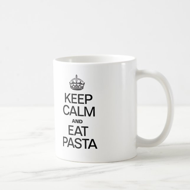 KEEP CALM AND EAT PASTA COFFEE MUG (Right)