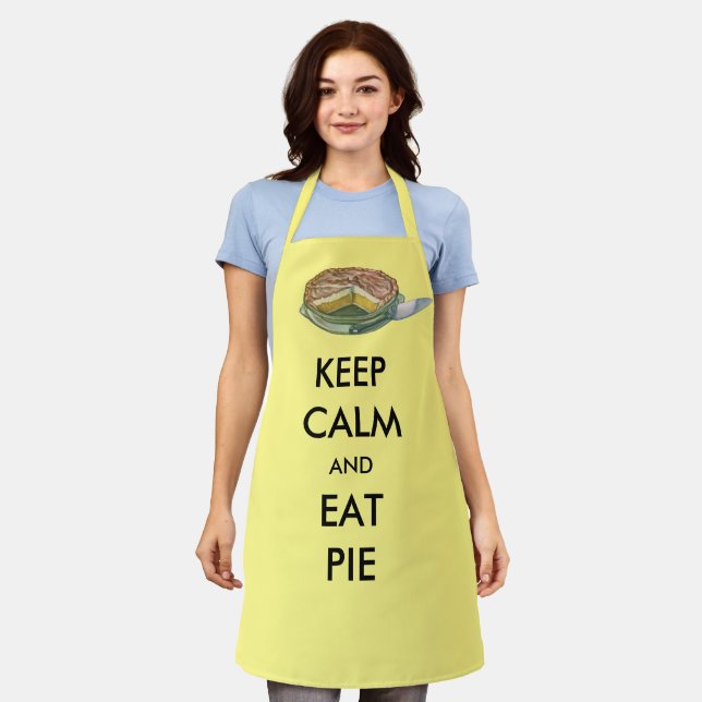 Keep Calm and Eat Pie Apron (Worn)