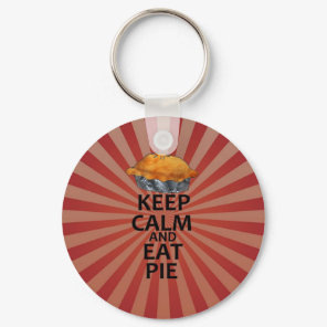 Keep Calm and Eat Pie Keychain