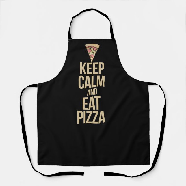 Keep calm and eat pizza apron (Front)