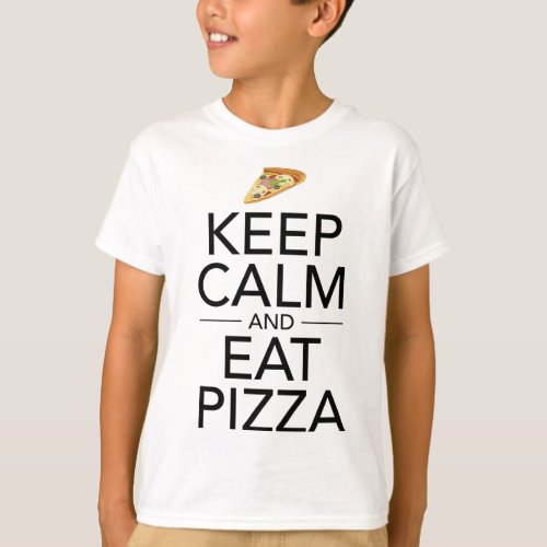 Keep Calm And Eat Pizza Funny Italian Food Lover  T_Shirt