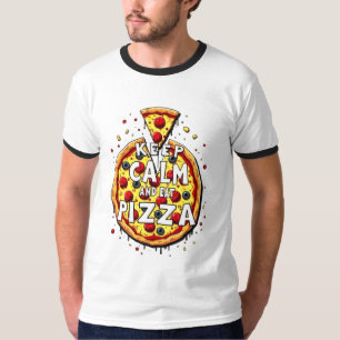Keep Calm and Eat Pizza: Perfect Design for Pizza  T-Shirt