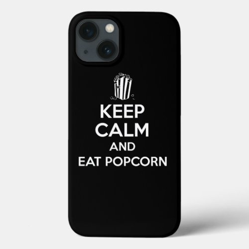 Keep Calm And Eat Popcorn Print Movie Corn Boxes G iPhone 13 Case