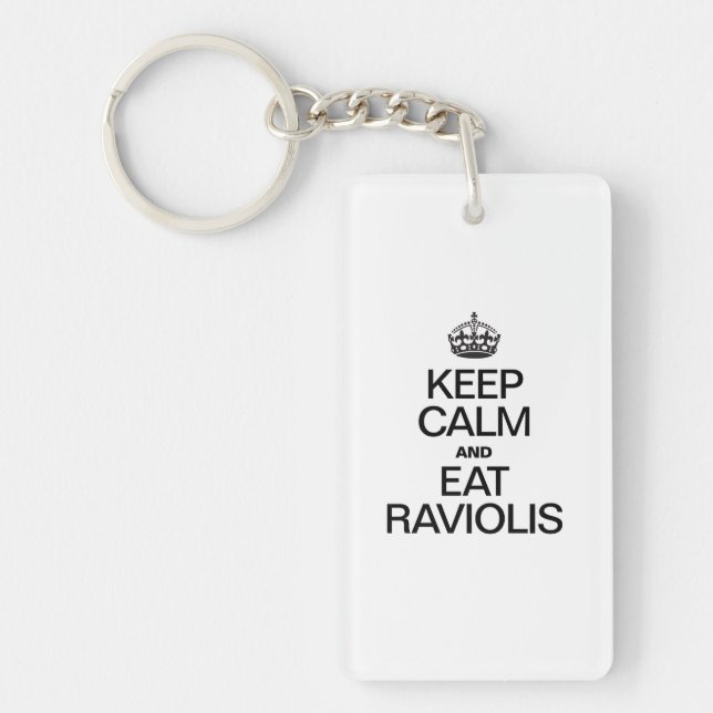KEEP CALM AND EAT RAVIOLIS KEYCHAIN (Front)