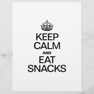 KEEP CALM AND EAT SNACKS FLYER