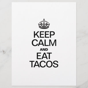 KEEP CALM AND EAT TACOS FLYER