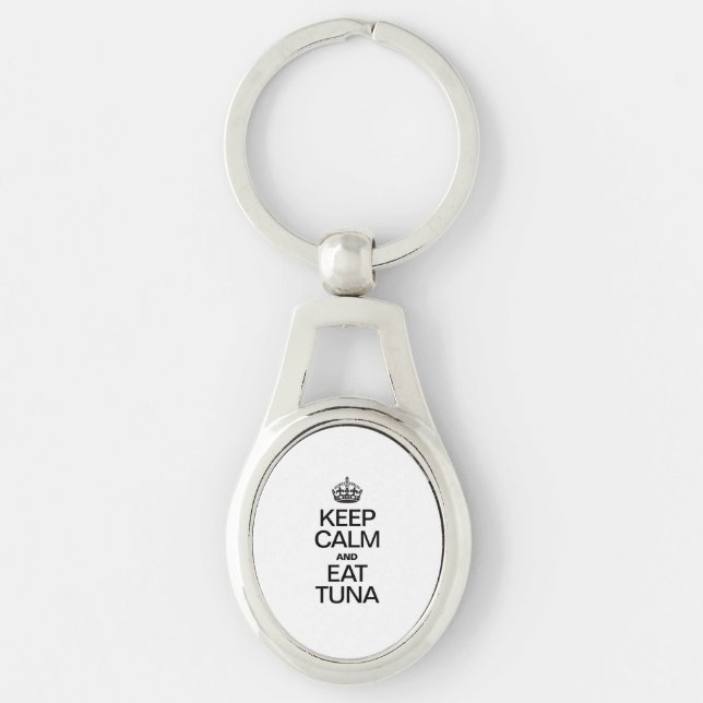 KEEP CALM AND EAT TUNA KEYCHAIN (Front)
